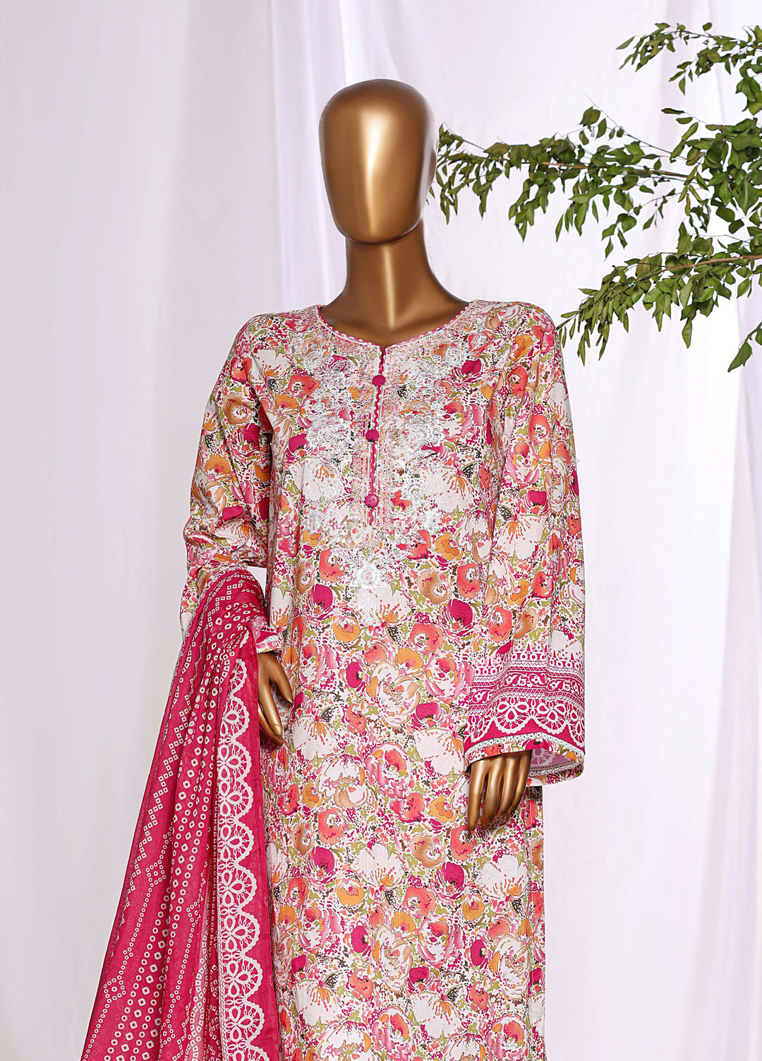 Daily Wear by HZ Textiles RTW Embroidered Lawn 3 Piece Suit HZ26PDW CPE-3P-046 - Casual Collection