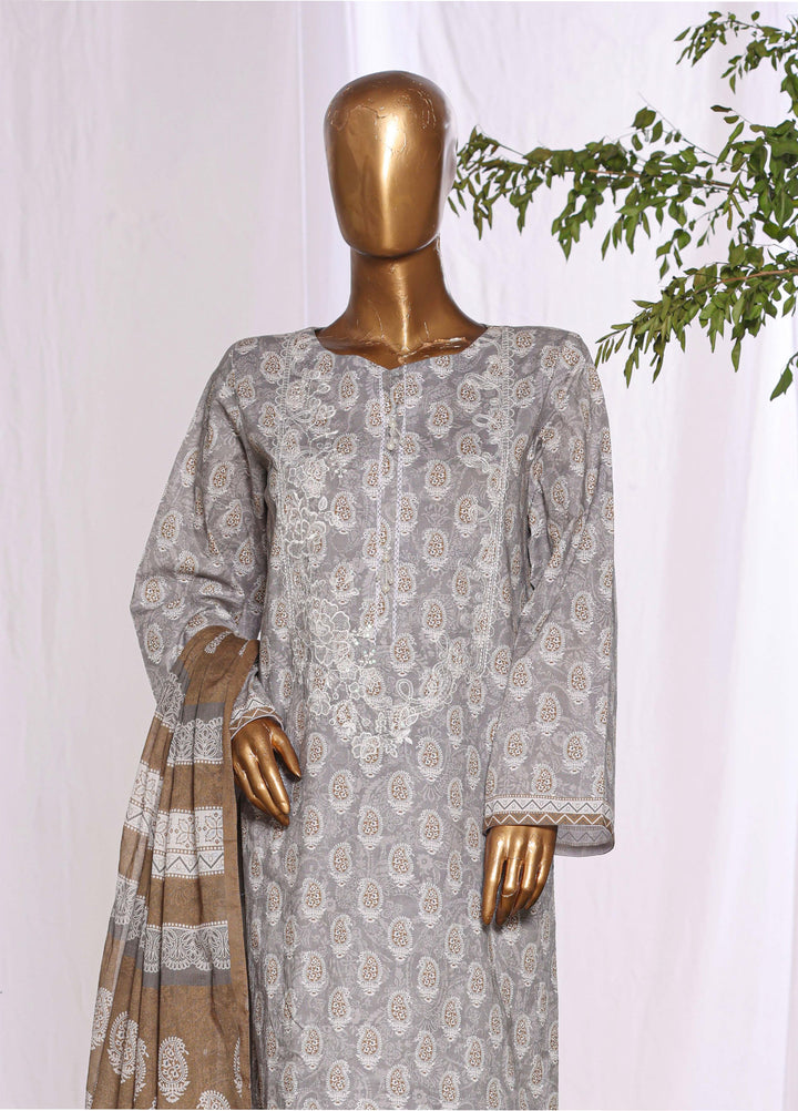 Daily Wear by HZ Textiles RTW Embroidered Lawn 3 Piece Suit HZ26PDW CPE-3P-043 - Casual Collection