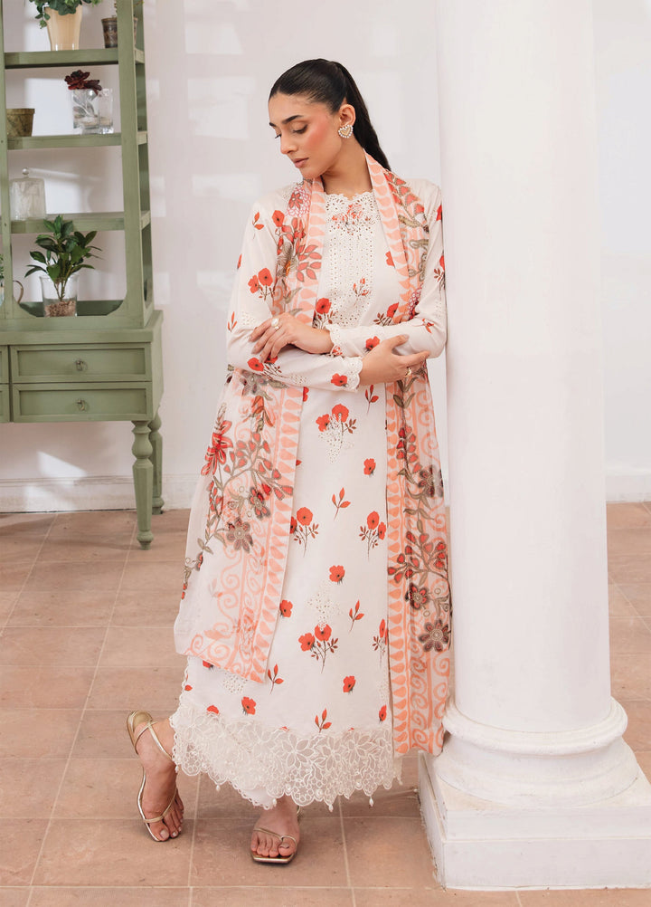 Summer Breeze by Humdum Unstitched Embroidered Lawn 3 Piece Suit HD26ULSB D-06 - Casual Collection