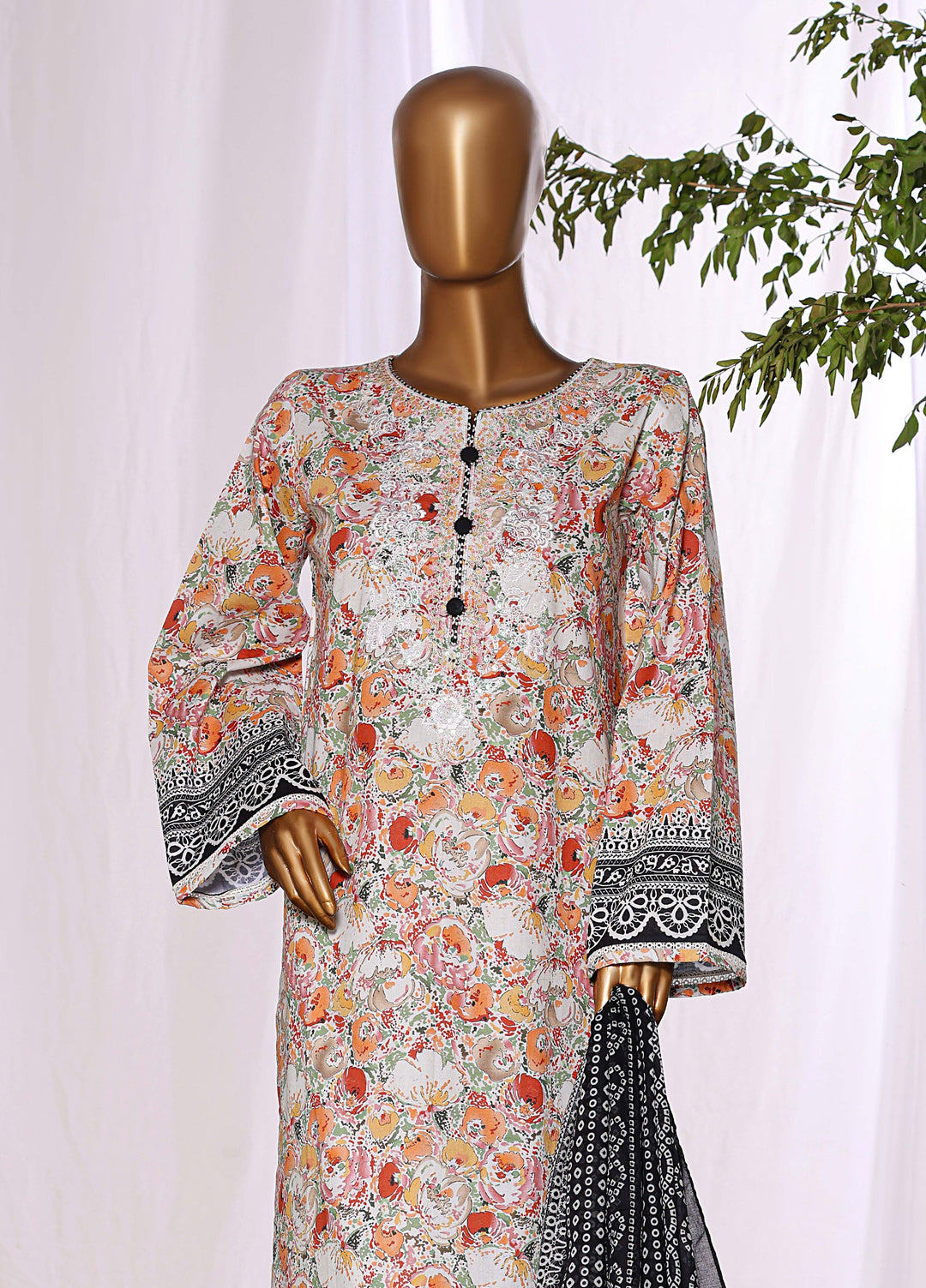 Daily Wear by HZ Textiles RTW Embroidered Lawn 3 Piece Suit HZ26PDW CPE-3P-045 - Casual Collection