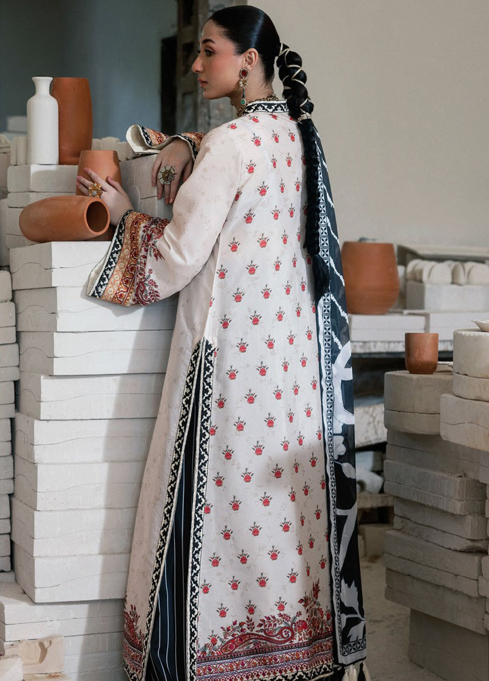 Lady Aik by AIK Atelier Unstitched Printed Crepe 3 Piece Suit AIK26ULA 04 - Festive Collection