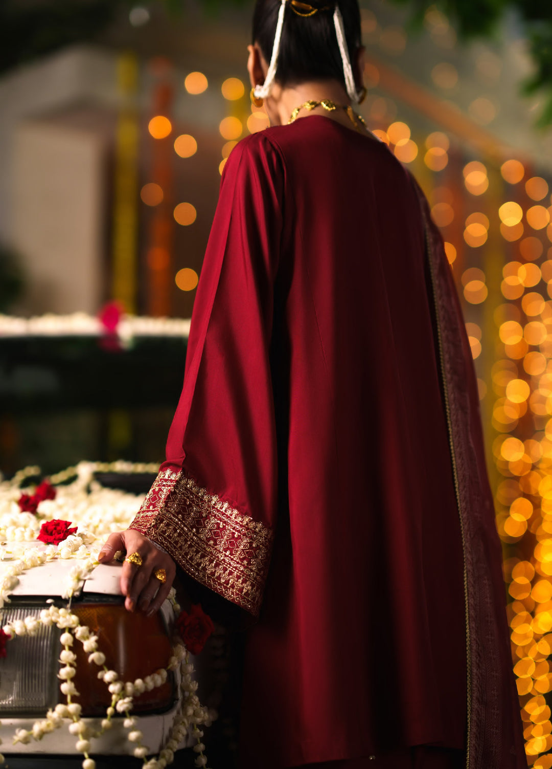 Chand Bali by Casual Lite RTW Embroidered Viscose Silk 3 Piece Suit CL26UCR Waqar e Surkh - Wedding Collection