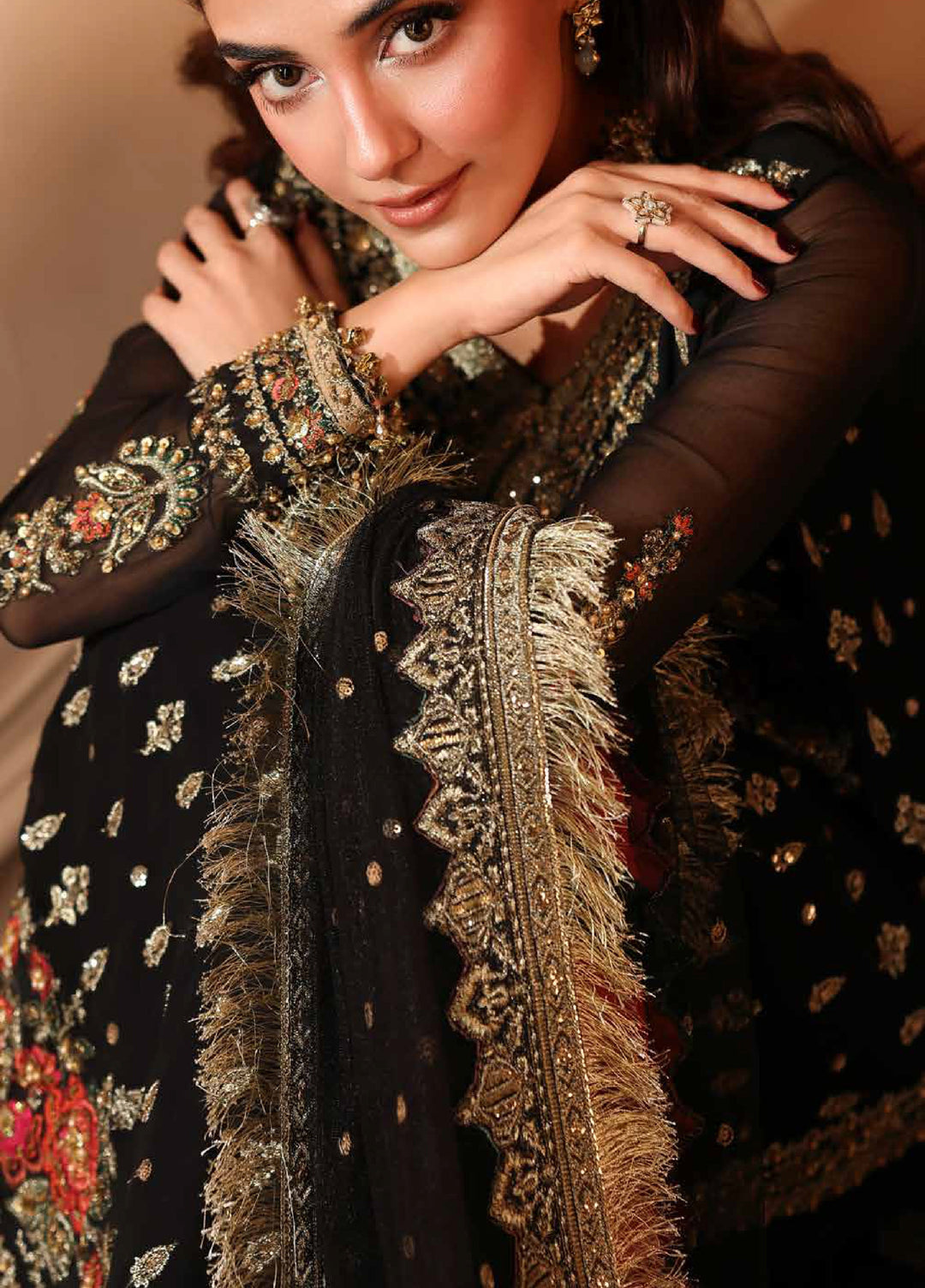 Dastan E Jashan by Charizma Unstitched Embroidered Chiffon 3 Piece Suit CHR26UDJ DJW6-04 - Wedding Collection