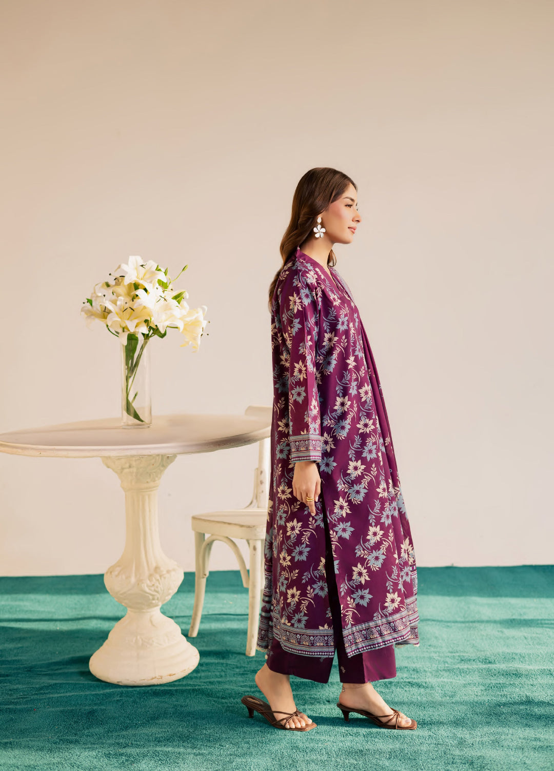 Print Diary by Rashid Textiles Unstitched Printed Lawn 3 Piece Suit RT26UPG 3780 - Casual Collection
