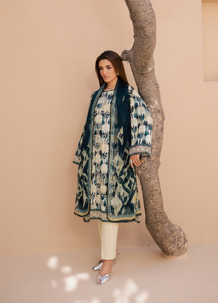 Savoy by Rashid Textiles Unstitched Embroidered Lawn 3 Piece Suit RT26ULS 3738 - Casual Collection