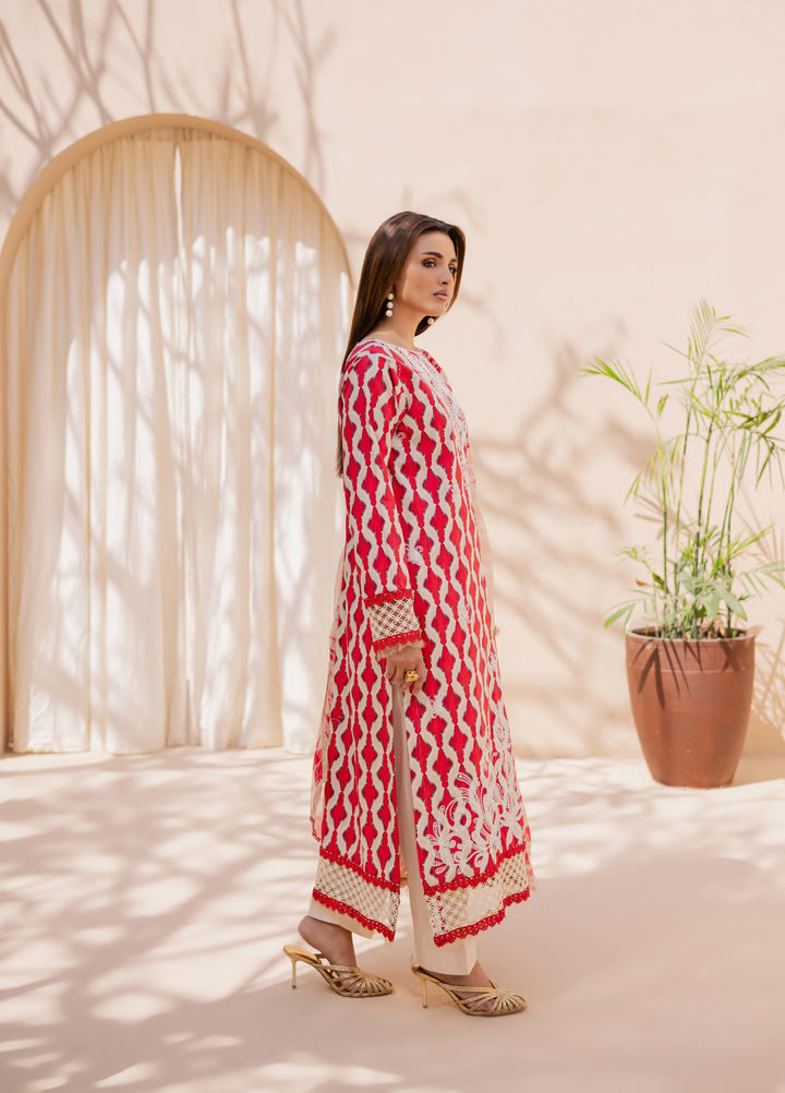 Savoy by Rashid Textiles Unstitched Embroidered Lawn 3 Piece Suit RT26ULS 3735 - Casual Collection