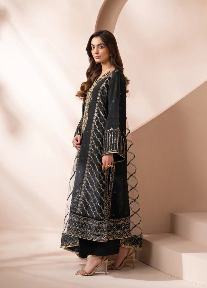 Zaeva by Xenia Formals Unstitched Embroidered Raw Silk 3 Piece Suit XE26UZF D-06-AYANEH - Festive Collection