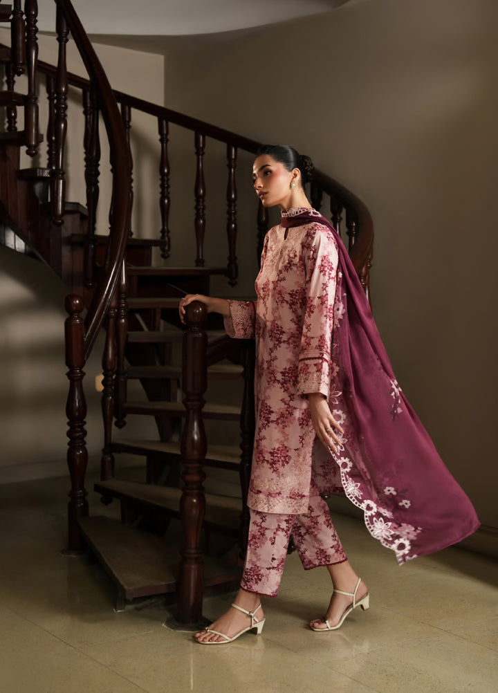 Bloom Enara by Rashid Textiles Unstitched Embroidered Lawn 3 Piece Suit RT26ULB 1002 - Casual Collection