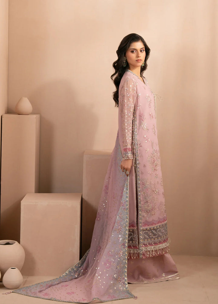 Zaeva by Xenia Formals Unstitched Embroidered Chiffon 3 Piece Suit XE26UZF D-01-FARIDA - Festive Collection