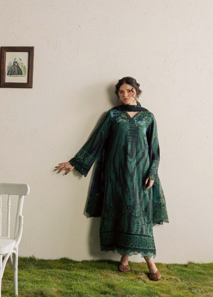 Gardenia by Nureh Unstitched Embroidered Viscose Slub 3 Piece Suit NU26UGV NSG-227 - Winter Collection