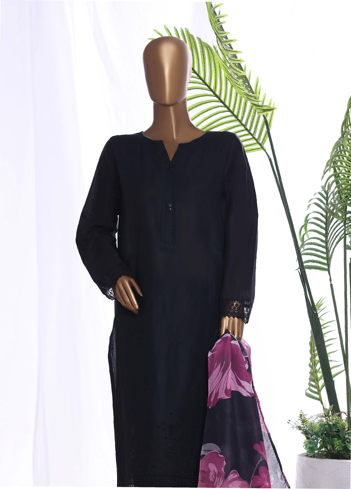 HZ Textiles Women RTW Chikankari Organza 3 Piece Suit HZ26POF CSE-3P-221 - Festive Collection
