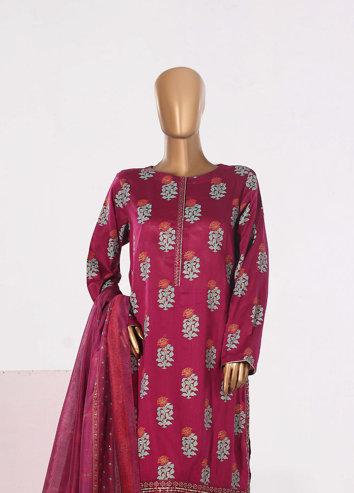 Block and Bloom by HZ Textiles RTW Embroidered Cotton 3 Piece Suit HZ26PCB SBE-007-3P - Casual Collection