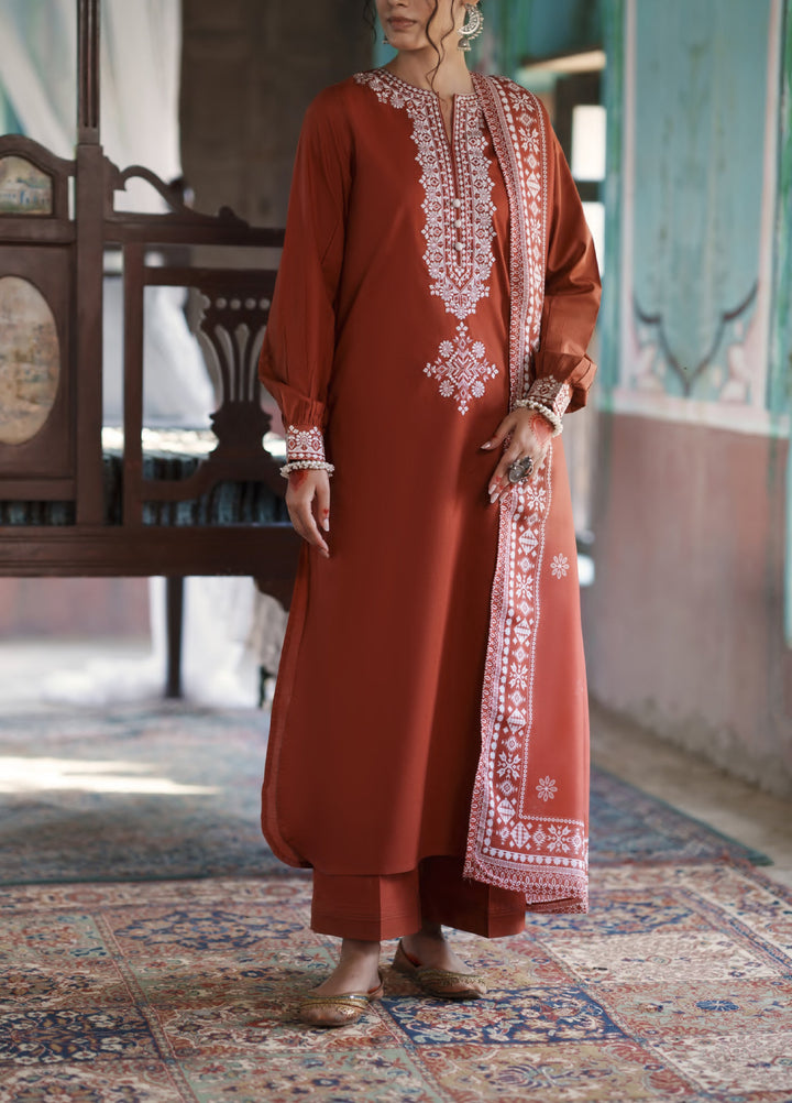 Before Sunset by Casual Lite RTW Embroidered Cotton Lawn 3 Piece Suit CL26PBS Summer Serenade - Casual Collection