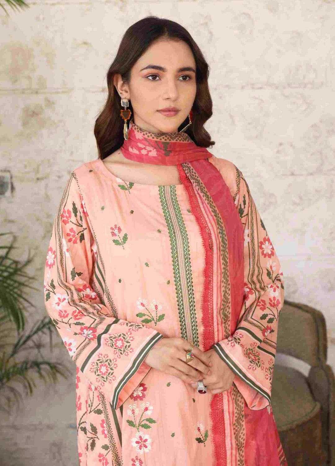 Kotor by Rashid Textiles Unstitched Embroidered Lawn 3 Piece Suit RT26ULK 9132 - Casual Collection