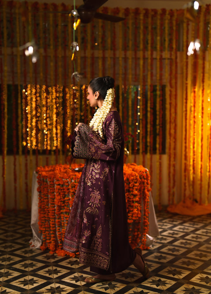 Chand Bali by Casuallite RTW Embroidered Viscose Silk 3 Piece Suit CL26UCR Husn e Zareen - Wedding Collection