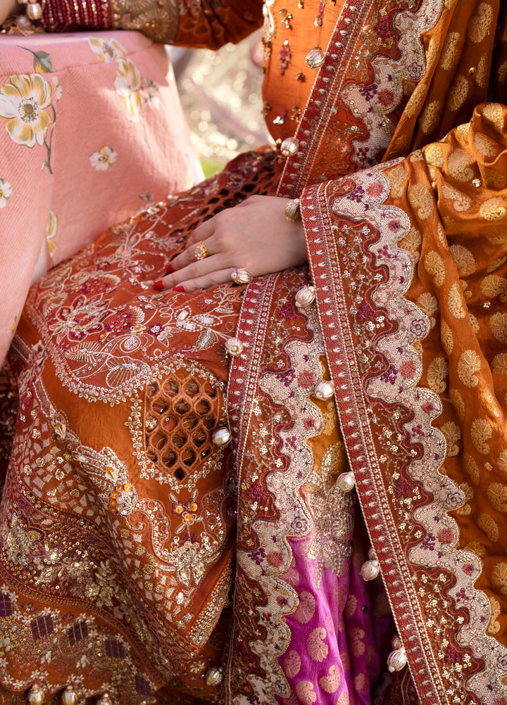 Jhoomro by Nureh Unstitched Embroidered Silk 3 Piece Suit NU26UJW NL-98 - Wedding Collection