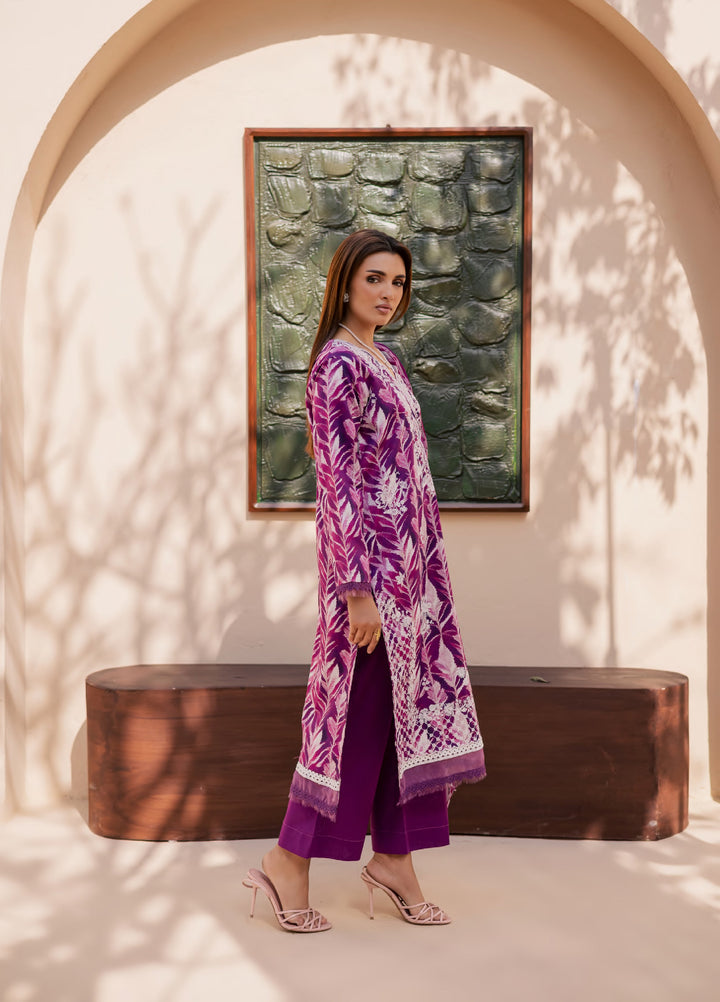 Savoy by Rashid Textiles Unstitched Embroidered Lawn 3 Piece Suit RT26ULS 3736 - Casual Collection