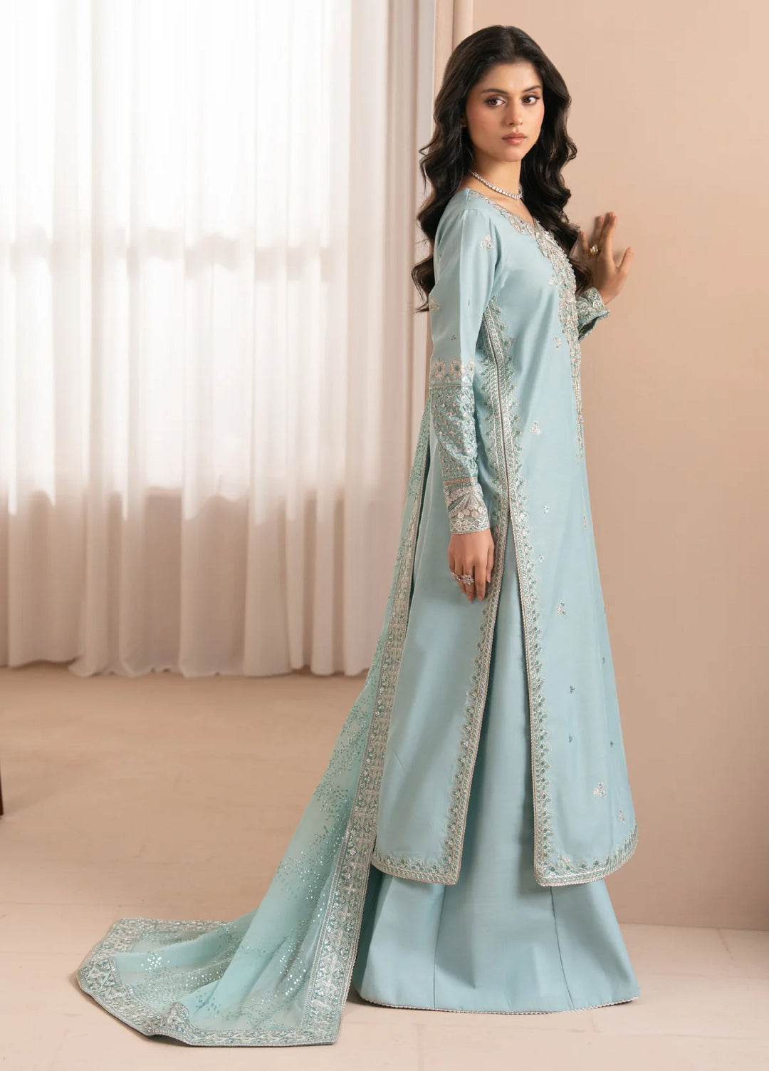 Deme by Xenia Formals Unstitched Embroidered Lawn 3 Piece Suit XE26UDF D-2 Evia - Festive Collection