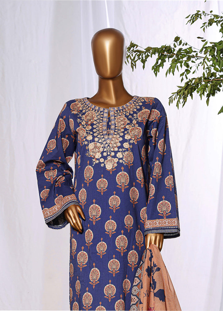 Daily Wear by HZ Textiles RTW Embroidered Lawn 3 Piece Suit HZ26PDW CPE-3P-048 - Casual Collection