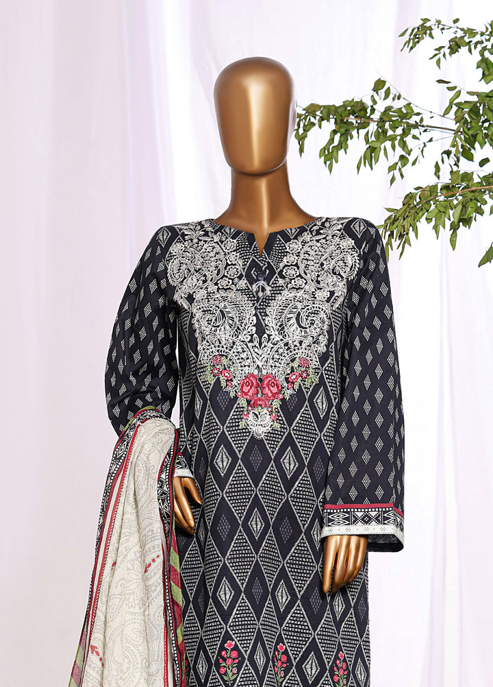 Daily Wear by HZ Textiles RTW Embroidered Lawn 3 Piece Suit HZ26PDW CPE-3P-044 - Casual Collection