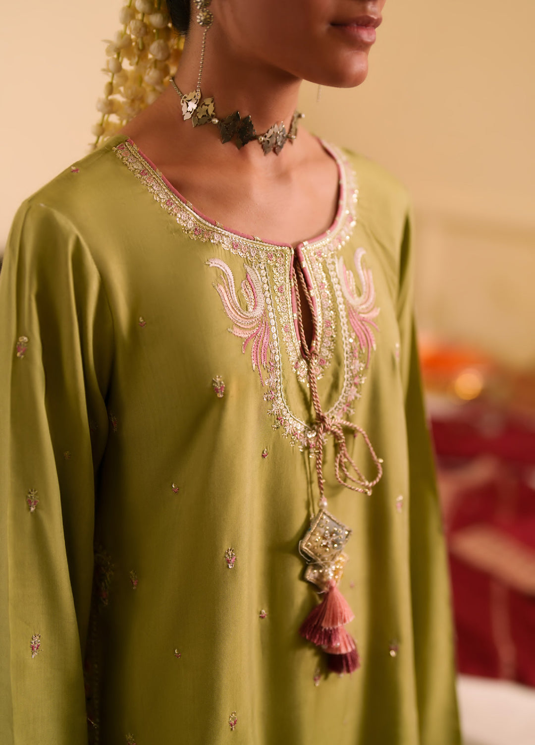 Chand Bali by Casual Lite RTW Embroidered Viscose Silk 3 Piece Suit CL26UCR Husn e Bahran - Wedding Collection