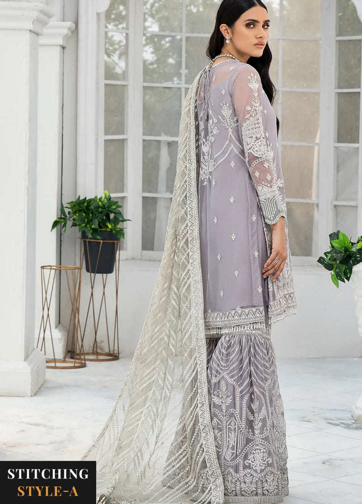 Zarif Women Unstitched Embroidered Net 3 Piece Suit ZR26UFC MERYL - Festive Collection