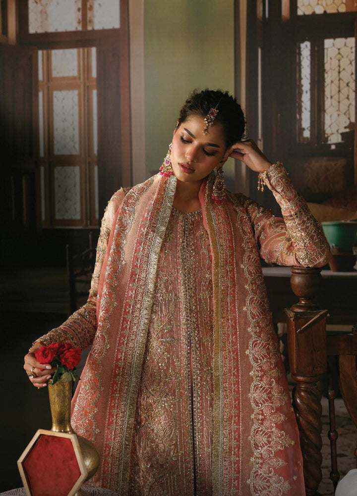 Shehnai by Afrozeh Unstitched Hand work Tissue Zari 3 Piece Suit AF26USW Aabroo AFR-0151 - Wedding Collection