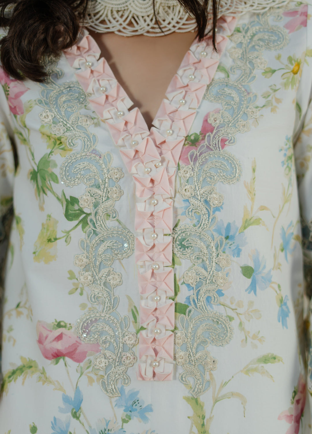 Summer Dream by Manara Unstitched Embroidered Lawn 3 Piece Suit MN26USDL White Gaura -07 - Casual Collection