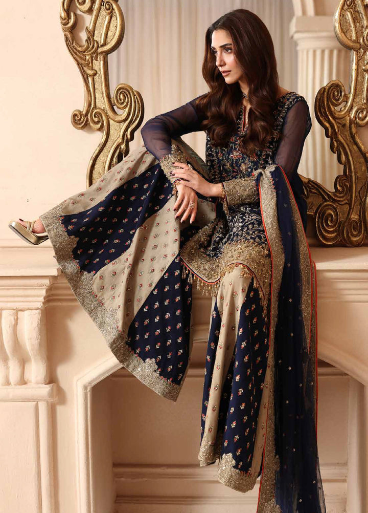 Dastan E Jashan by Charizma Unstitched Embroidered Chiffon 3 Piece Suit CHR26UDJ DJW6-02 - Wedding Collection