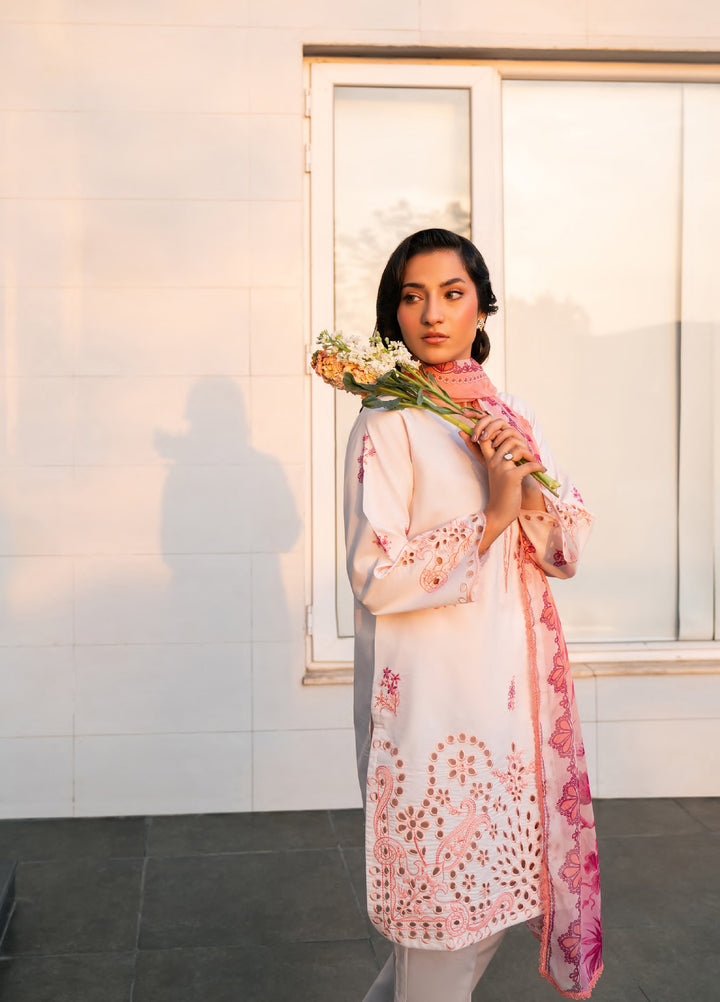 Ekiya by Rashid Textiles Unstitched Embroidered Lawn 3 Piece Suit RT26ULE 3767 - Casual Collection