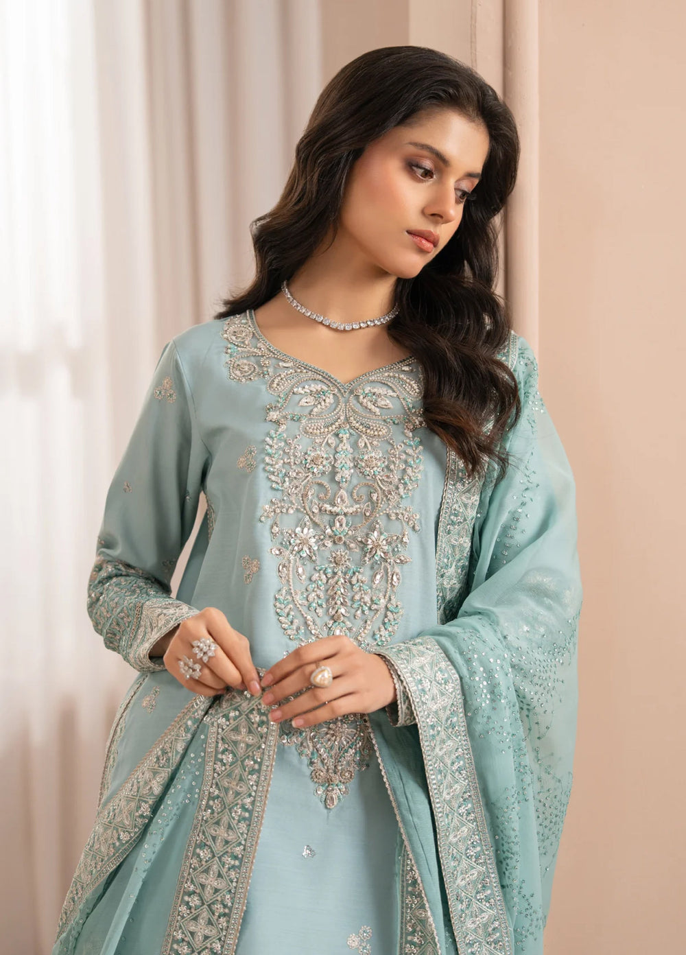Deme by Xenia Formals Unstitched Embroidered Lawn 3 Piece Suit XE26UDF D-2 Evia - Festive Collection
