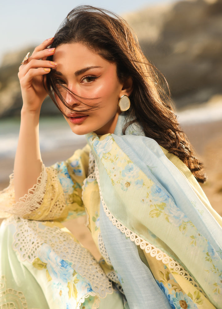 Summer Dream by Manara Unstitched Embroidered Lawn 3 Piece Suit MN26USDL Sundrop-01 - Casual Collection