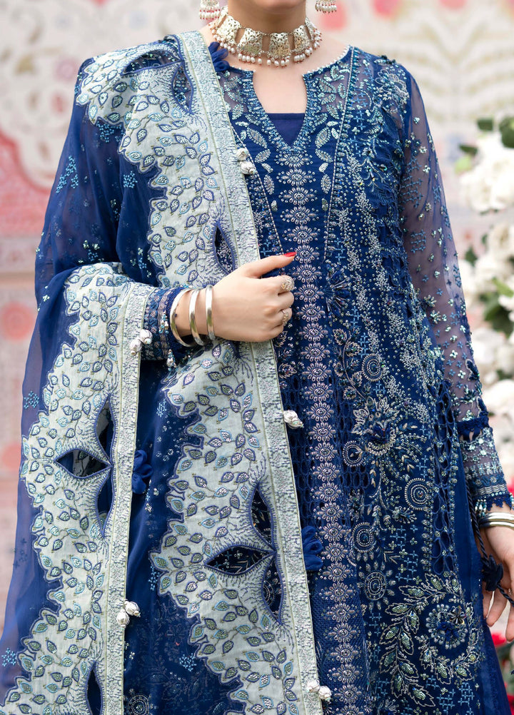 Jhoomro by Nureh Unstitched Embroidered Organza 3 Piece Suit NU26UJW NL-99 - Wedding Collection