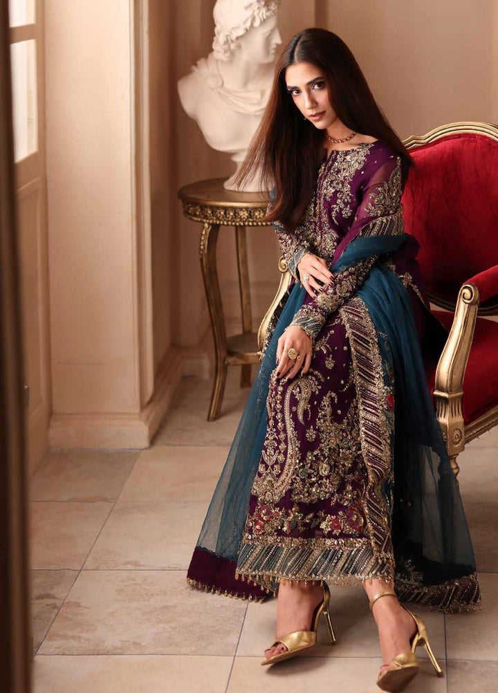 Dastan E Jashan by Charizma Unstitched Embroidered Chiffon 3 Piece Suit CHR26UDJ DJW6-01 - Wedding Collection