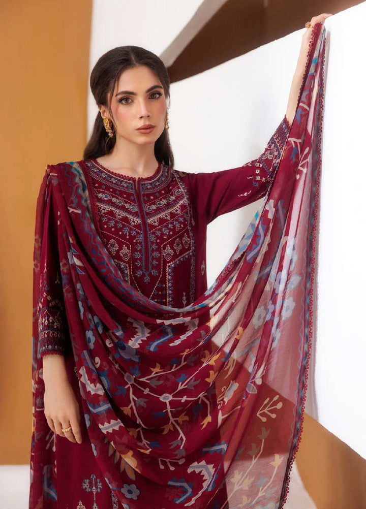 Intermiz Zync by Florent Unstitched Embroidered Viscose 3 Piece Suit FL26UIZ FZ-7A - Casual Collection