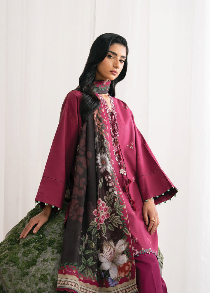 Nysa by Seran Unstitched Printed Cambric 3 Piece Suit SN26UNC Ruelle D-04 - Winter Collection