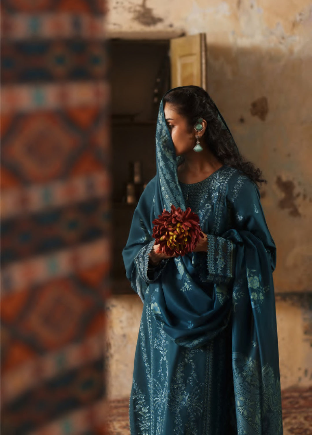 Before Sunset by Casual Lite RTW Embroidered Cotton Lawn 3 Piece Suit CL26PBS Ocean Breeze - Casual Collection