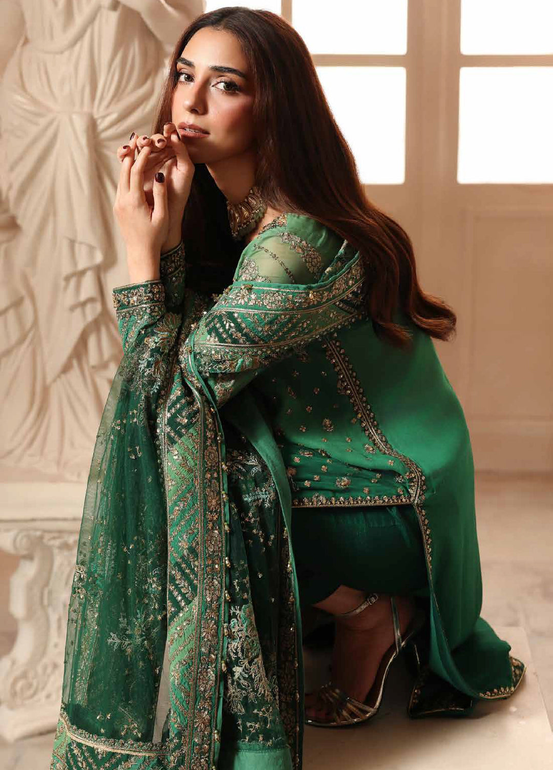 Dastan E Jashan by Charizma Unstitched Embroidered Chiffon 3 Piece Suit CHR26UDJ DJW6-03 - Festive Collection
