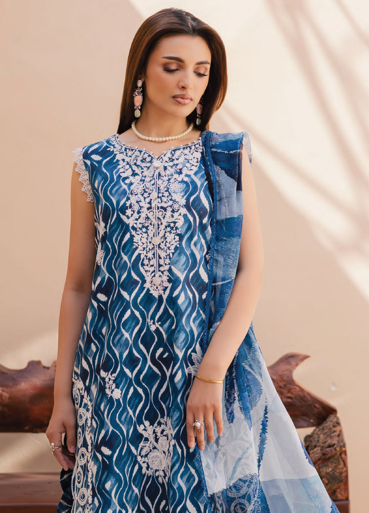 Savoy by Rashid Textiles Unstitched Embroidered Lawn 3 Piece Suit RT26ULS 3734 - Casual Collection