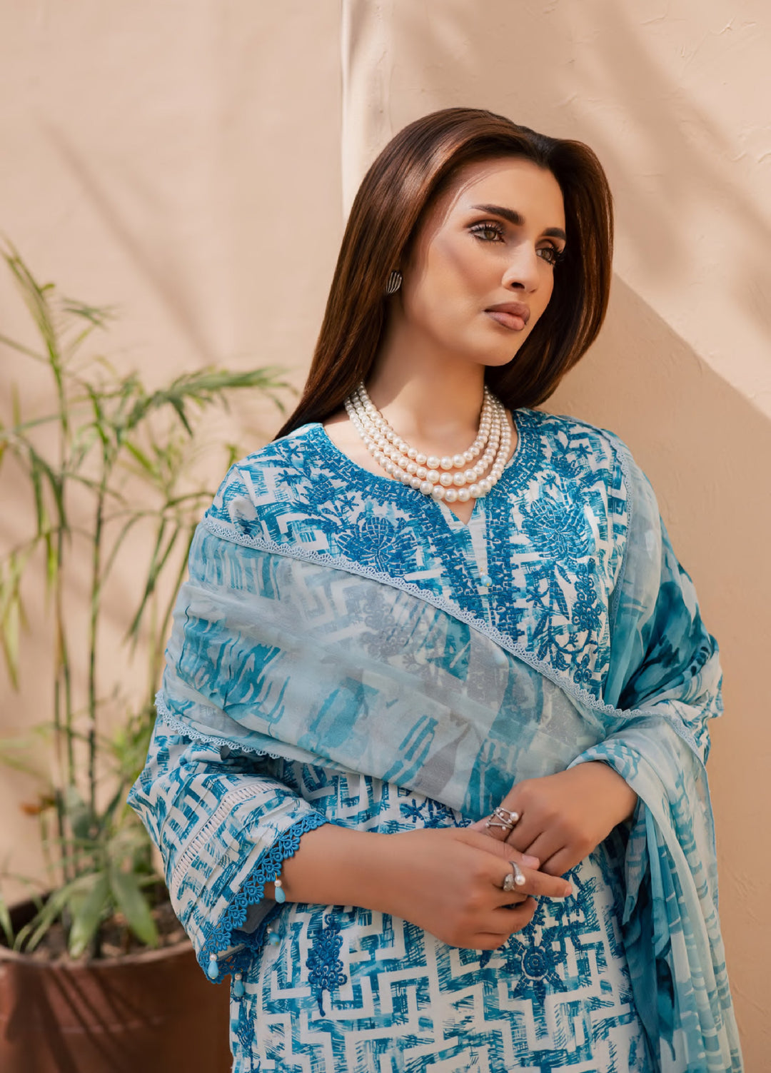 Savoy by Rashid Textiles Unstitched Embroidered Lawn 3 Piece Suit RT26ULS 3733 - Casual Collection