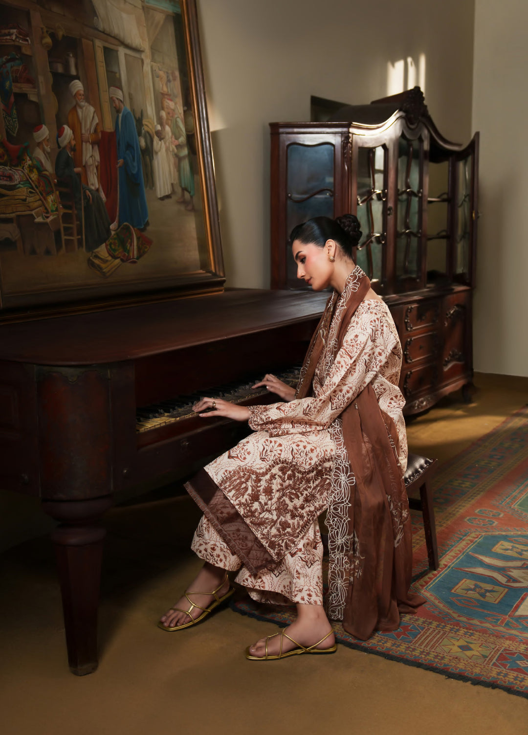 Bloom Enara by Rashid Textiles Unstitched Embroidered Lawn 3 Piece Suit RT26ULB 1001 - Casual Collection