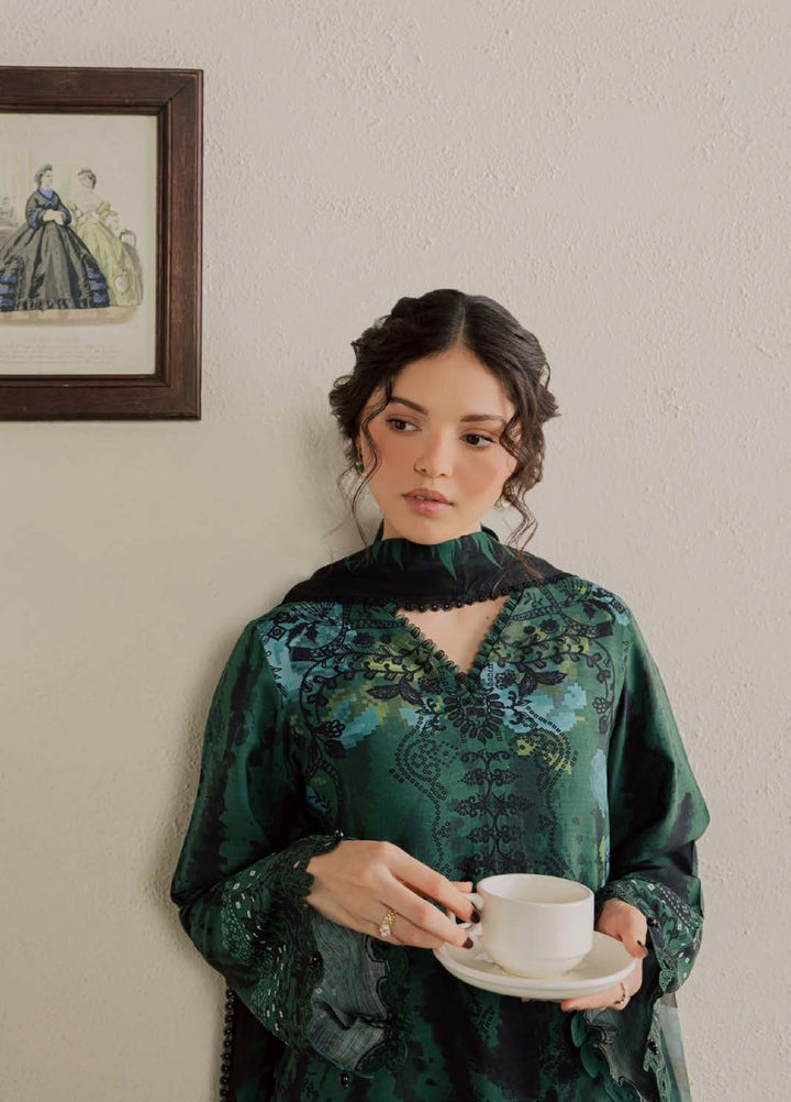 Gardenia by Nureh Unstitched Embroidered Viscose Slub 3 Piece Suit NU26UGV NSG-227 - Winter Collection