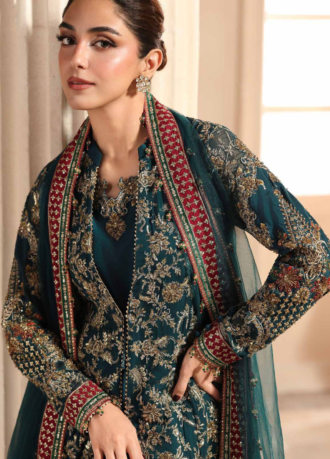 Dastan E Jashan by Charizma Unstitched Embroidered Chiffon 3 Piece Suit CHR26UDJ DJW6-05 - Wedding Collection