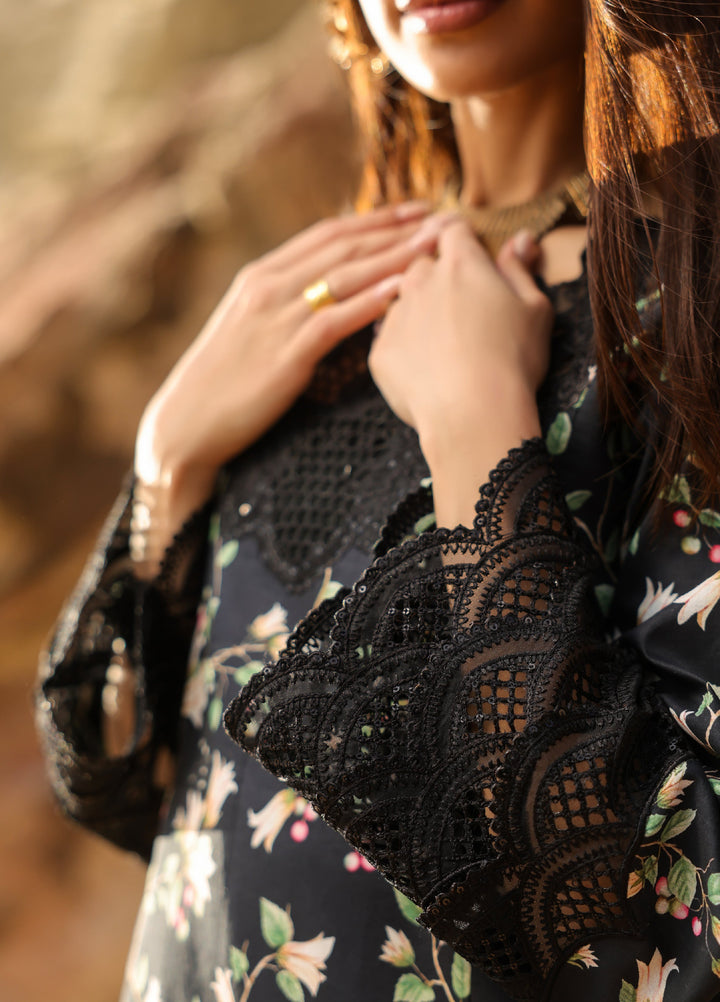 Summer Dream by Manara Unstitched Embroidered Lawn 3 Piece Suit MN26USDL Black Pearl-04 - Casual Collection