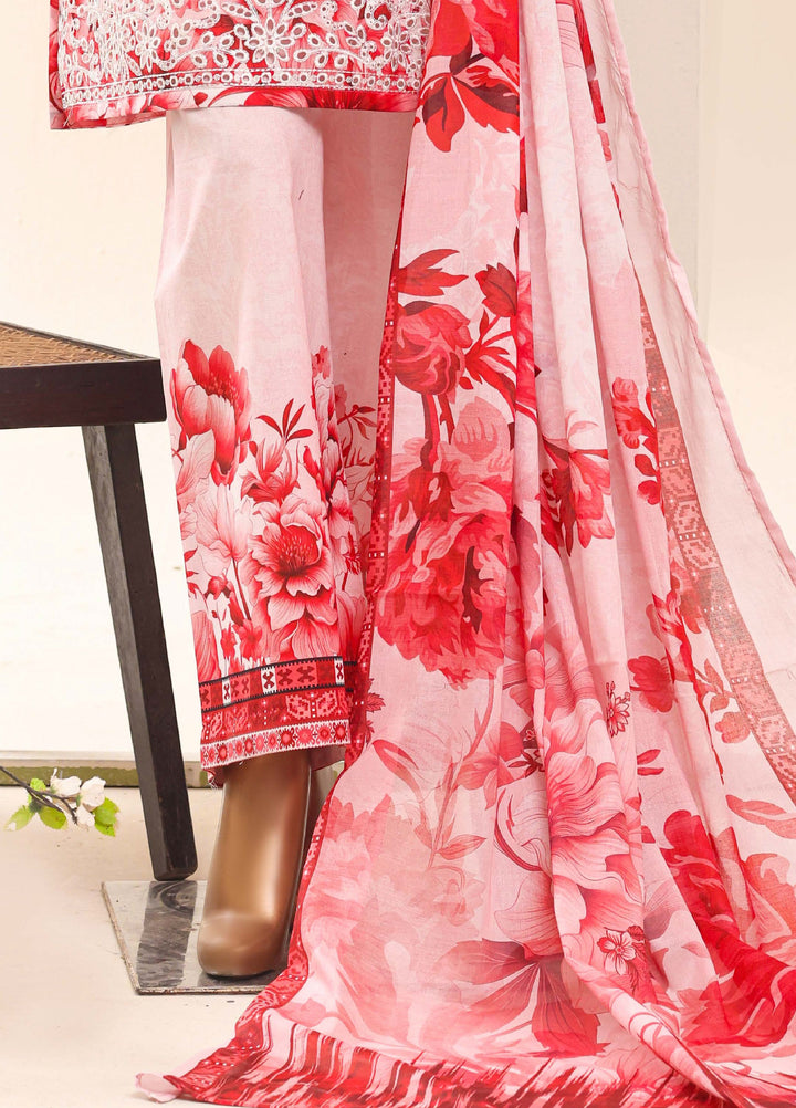 HZ Textiles RTW Printed Lawn 3 Piece Suit HZ26PPL LPE-3P-065 - Casual Collection