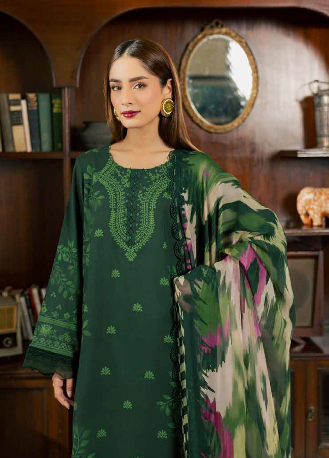 Signature Prints by Nureh Unstitched Printed Viscose Slub 3 Piece Suit NU26UVS SP-211 - Winter Collection