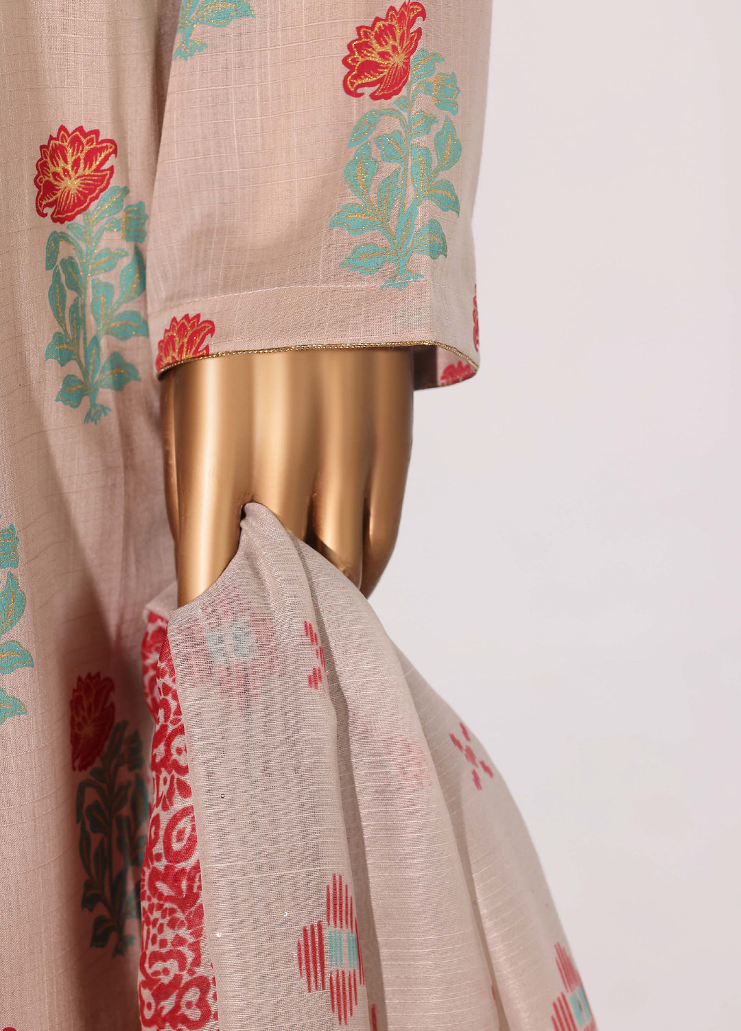 Block and Bloom by HZ Textiles RTW Embroidered Cotton 3 Piece Suit HZ26PCB SBE-006-3P - Casual Collection