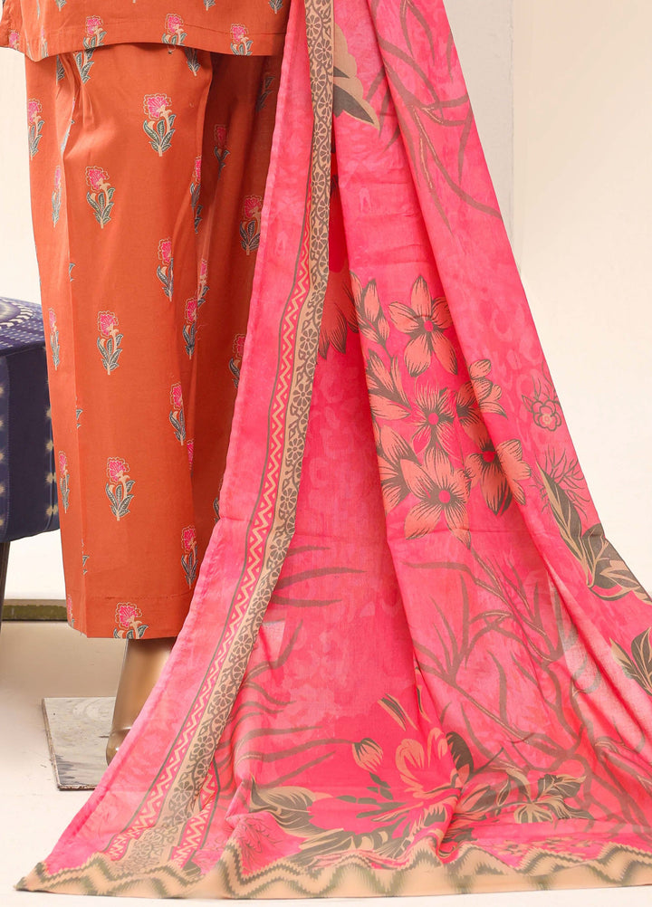 HZ Textiles RTW Printed Lawn 3 Piece Suit HZ26PPL LPE-3P-069 - Casual Collection