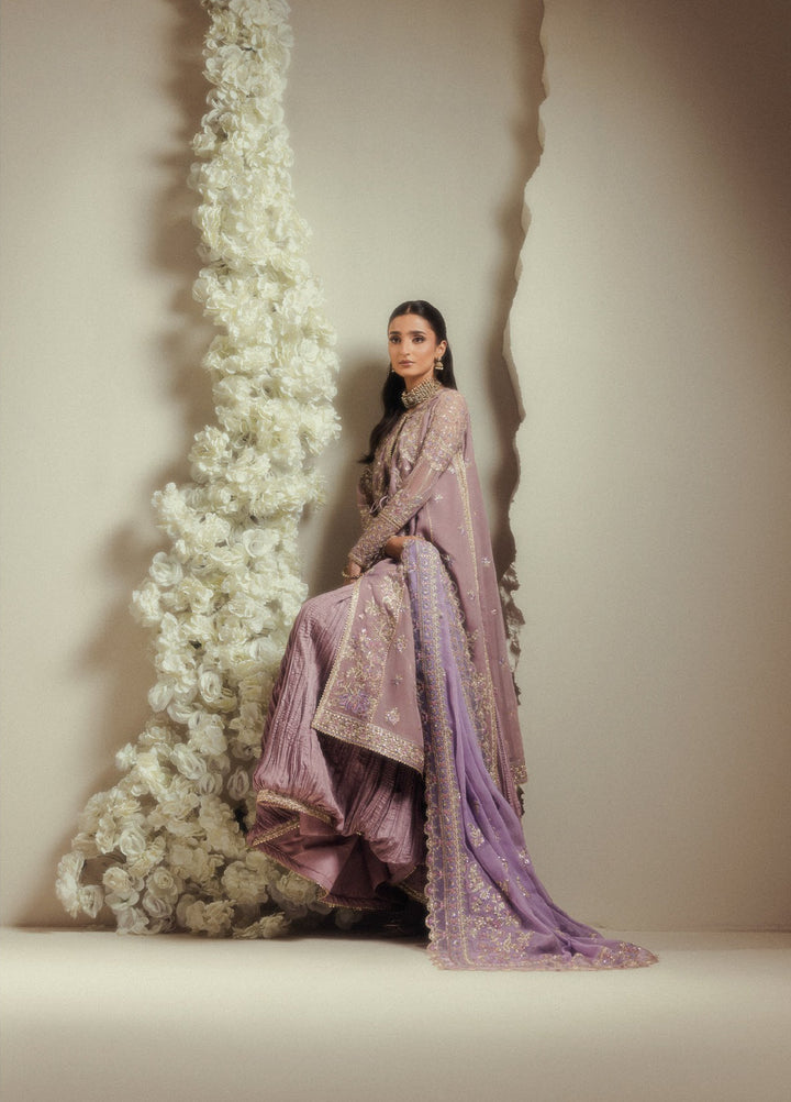 Aik Shaam by AIK Atelier Unstitched Embroidered Chiffon 3 Piece Suit AIK26UAS C2602 - Wedding Collection
