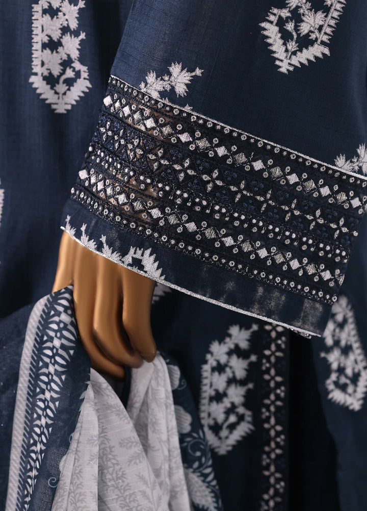 Block and Bloom by HZ Textiles RTW Embroidered Cotton 3 Piece Suit HZ26PCB SBE-002-3P - Casual Collection